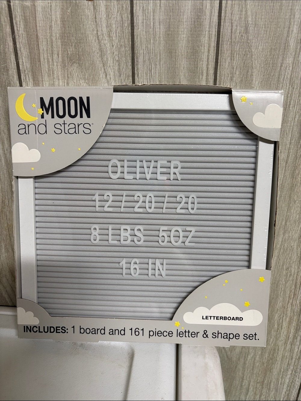Gray Letterboard - Gray with White Letters